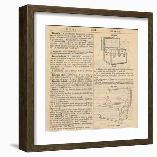 Travel Encyclopedia "Trundle & Trunks"-Piddix-Framed Art Print