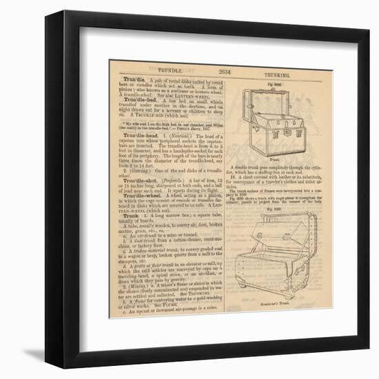 Travel Encyclopedia "Trundle & Trunks"-Piddix-Framed Art Print