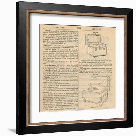 Travel Encyclopedia "Trundle & Trunks"-Piddix-Framed Art Print