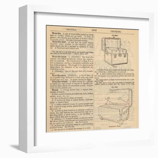 Travel Encyclopedia "Trundle & Trunks"-Piddix-Framed Art Print