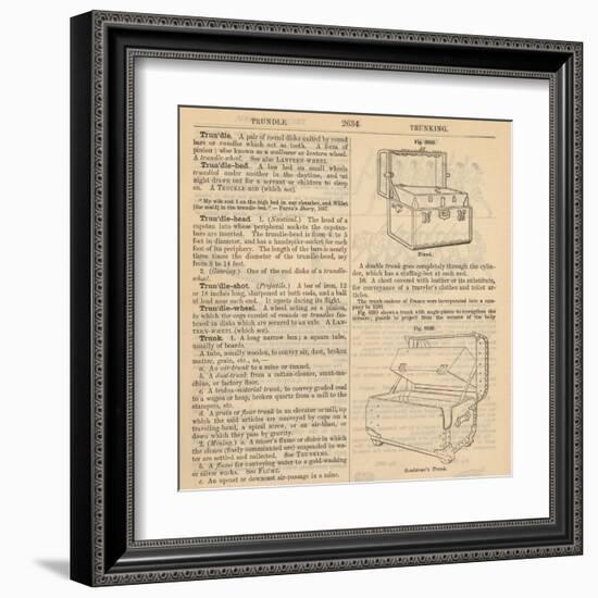 Travel Encyclopedia "Trundle & Trunks"-Piddix-Framed Art Print