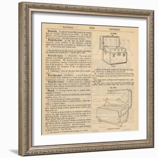 Travel Encyclopedia "Trundle & Trunks"-Piddix-Framed Art Print