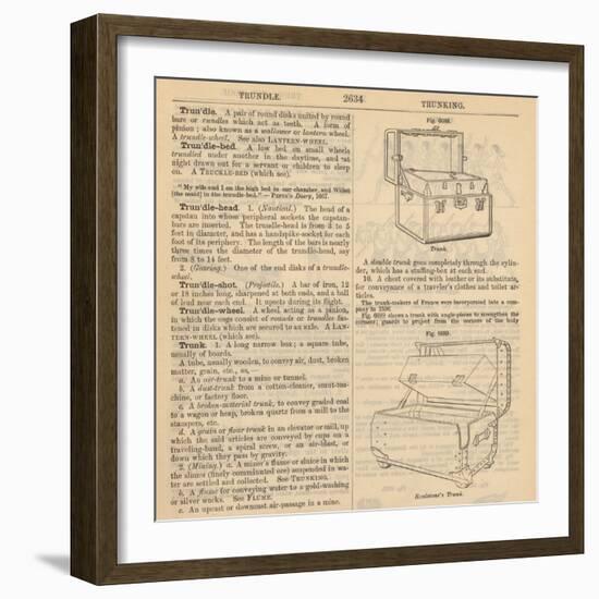 Travel Encyclopedia "Trundle & Trunks"-Piddix-Framed Art Print