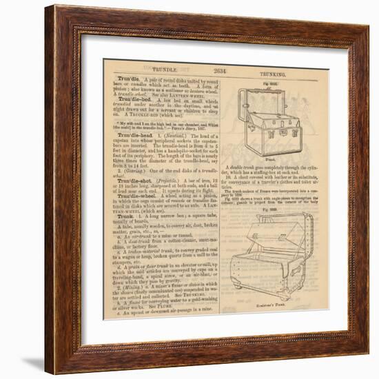 Travel Encyclopedia "Trundle & Trunks"-Piddix-Framed Art Print