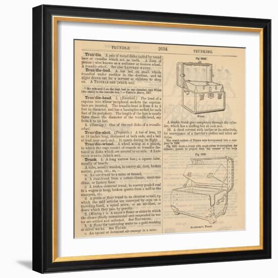 Travel Encyclopedia "Trundle & Trunks"-Piddix-Framed Art Print