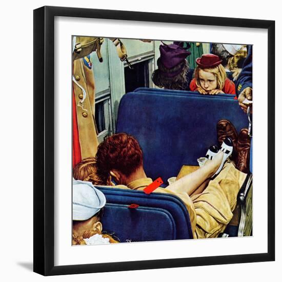 "Travel Experience", August 12,1944-Norman Rockwell-Framed Giclee Print