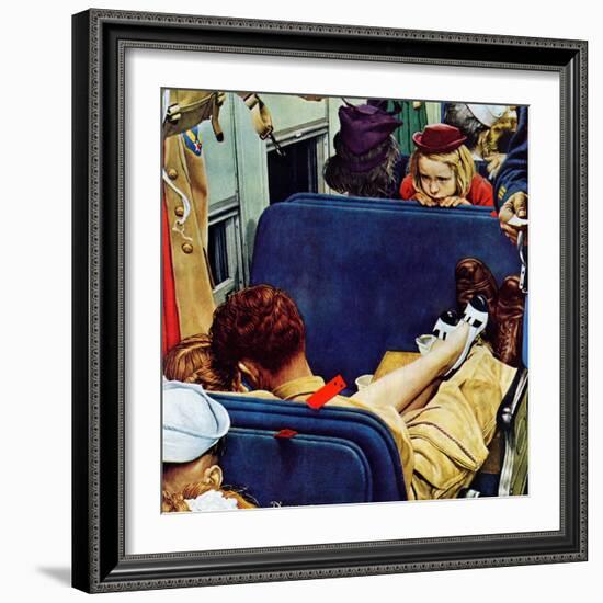 "Travel Experience", August 12,1944-Norman Rockwell-Framed Giclee Print