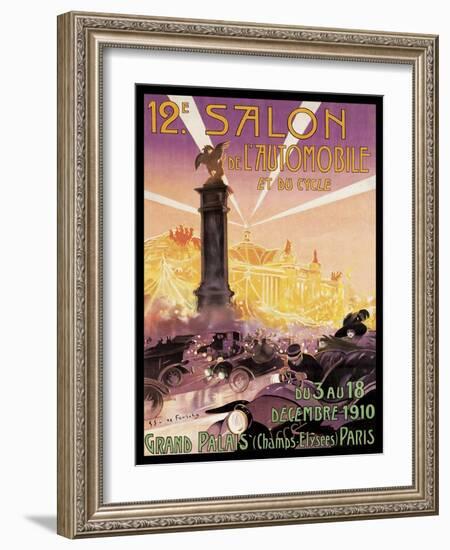 Travel Expo Paris,1910-Vintage Lavoie-Framed Giclee Print