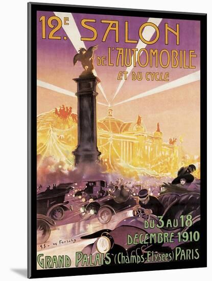 Travel Expo Paris,1910-Vintage Lavoie-Mounted Giclee Print