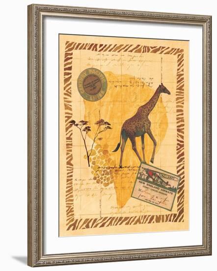 Travel Giraffe-Fernando Leal-Framed Art Print