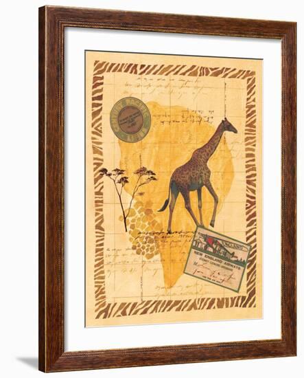 Travel Giraffe-Fernando Leal-Framed Art Print
