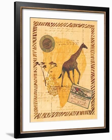 Travel Giraffe-Fernando Leal-Framed Art Print