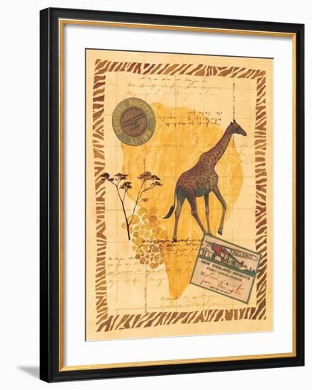 Travel Giraffe-Fernando Leal-Framed Art Print