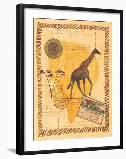Travel Giraffe-Fernando Leal-Framed Art Print