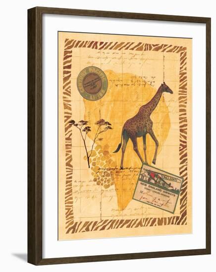 Travel Giraffe-Fernando Leal-Framed Art Print