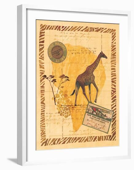 Travel Giraffe-Fernando Leal-Framed Art Print