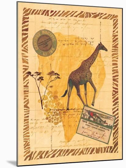 Travel Giraffe-Fernando Leal-Mounted Art Print