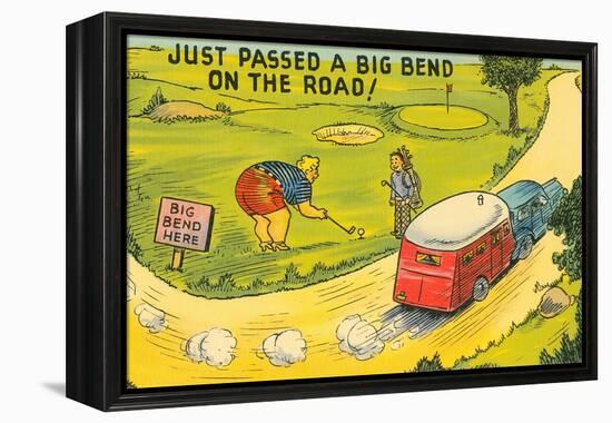 Travel Humor, Cartoon-null-Framed Stretched Canvas