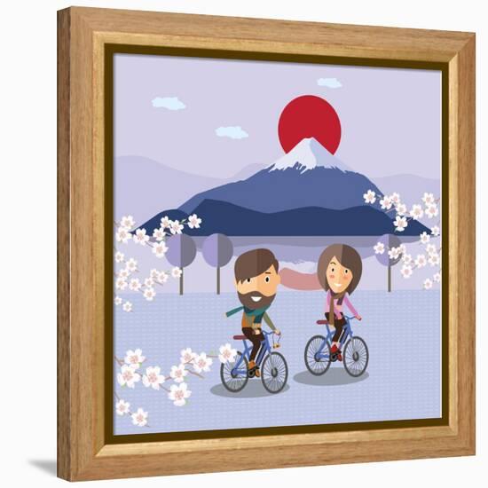 Travel in Japan-Sajja-Framed Stretched Canvas