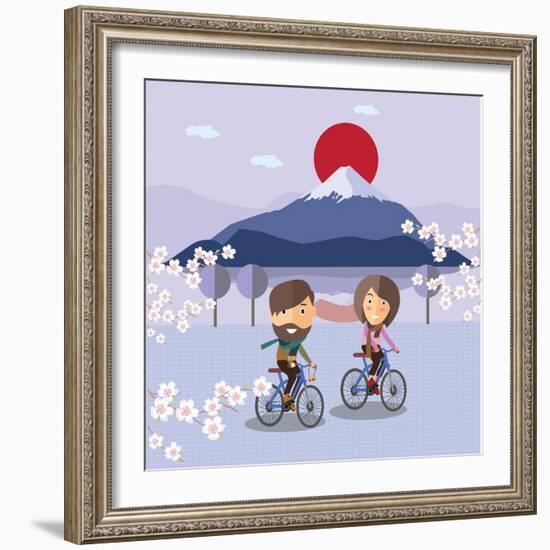 Travel in Japan-Sajja-Framed Art Print