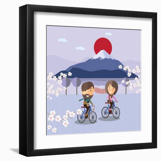 Travel in Japan-Sajja-Framed Art Print