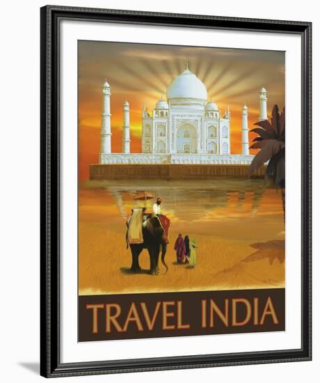 Travel India-Kem Mcnair-Framed Art Print