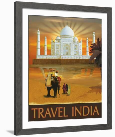 Travel India-Kem Mcnair-Framed Art Print