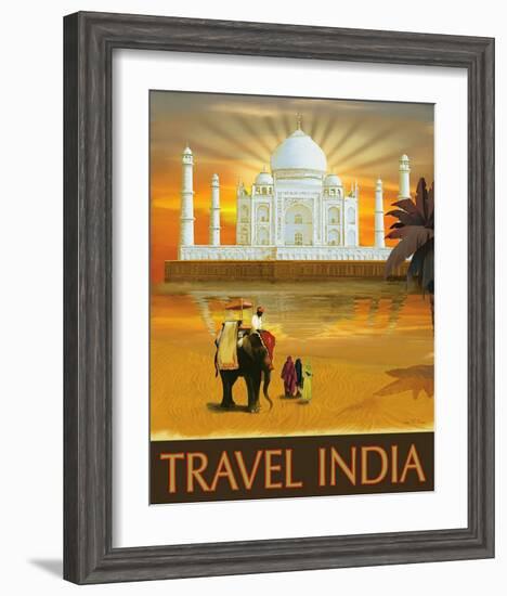 Travel India-Kem Mcnair-Framed Art Print