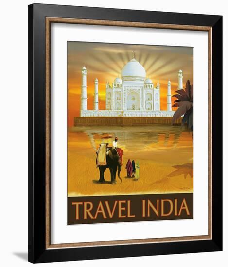 Travel India-Kem Mcnair-Framed Art Print