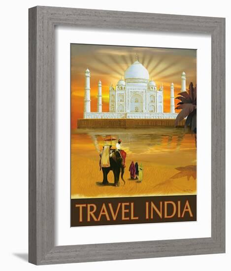 Travel India-Kem Mcnair-Framed Art Print