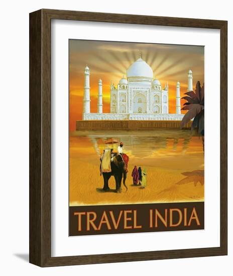 Travel India-Kem Mcnair-Framed Art Print