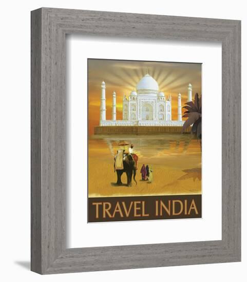 Travel India-Kem Mcnair-Framed Art Print