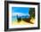 Travel Landscape, Beach With Blue Water And Sky At Summer-SergWSQ-Framed Photographic Print