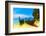 Travel Landscape, Beach With Blue Water And Sky At Summer-SergWSQ-Framed Photographic Print