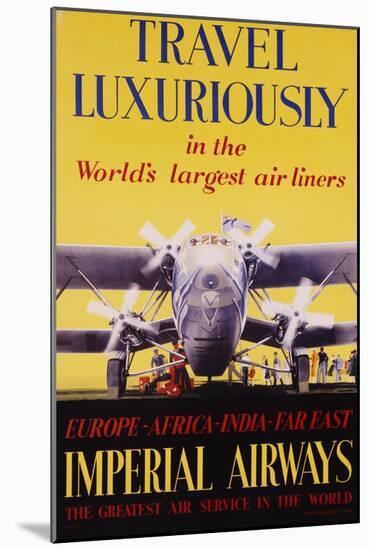 Travel Luxuriously Poster-V.l. Danvers-Mounted Giclee Print