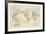 Travel Map of the World-The Vintage Collection-Framed Giclee Print