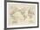 Travel Map of the World-The Vintage Collection-Framed Giclee Print