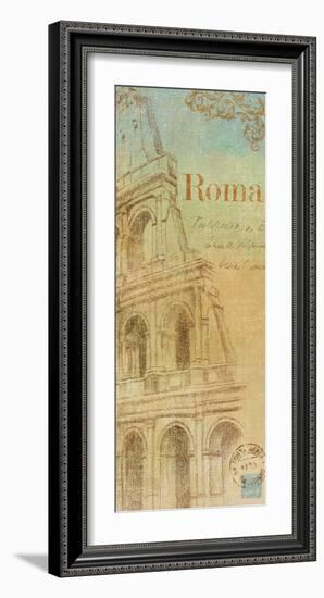 Travel Monuments IV-John Zaccheo-Framed Art Print