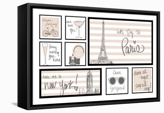 Travel Pack Neutral-Nicholas Biscardi-Framed Stretched Canvas