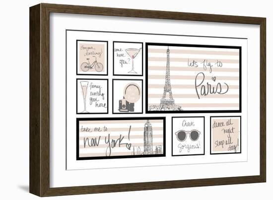 Travel Pack Neutral-Nicholas Biscardi-Framed Art Print