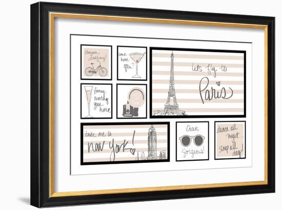 Travel Pack Neutral-Nicholas Biscardi-Framed Art Print