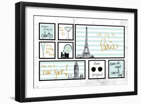 Travel Pack Teal-Nicholas Biscardi-Framed Art Print