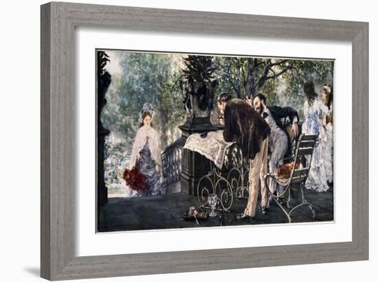 Travel Plans, 1875-Adolph von Menzel-Framed Giclee Print