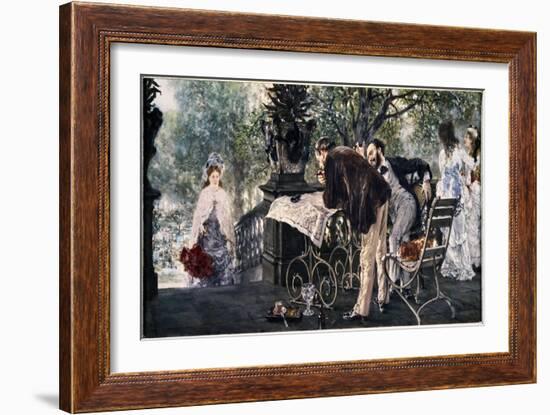 Travel Plans, 1875-Adolph von Menzel-Framed Giclee Print