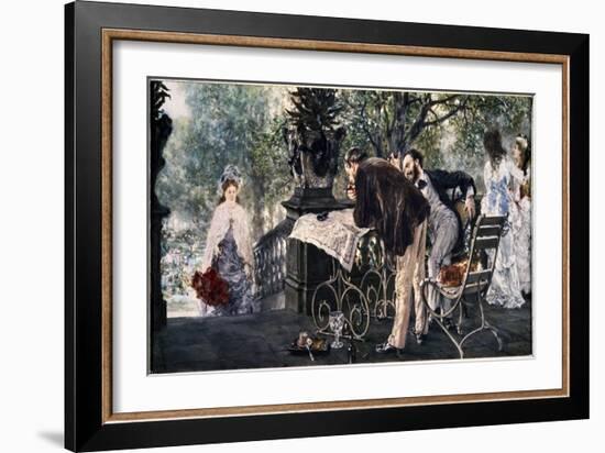 Travel Plans, 1875-Adolph von Menzel-Framed Giclee Print