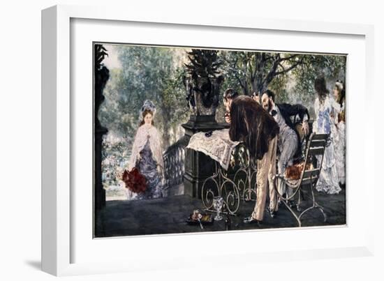 Travel Plans, 1875-Adolph von Menzel-Framed Giclee Print