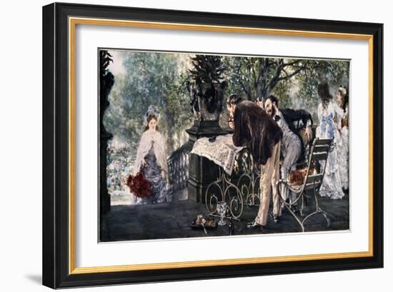 Travel Plans, 1875-Adolph von Menzel-Framed Giclee Print