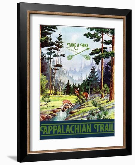 Travel Poster - Appalachian Trail-The Saturday Evening Post-Framed Giclee Print