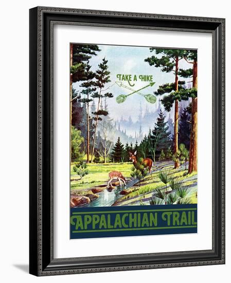 Travel Poster - Appalachian Trail-The Saturday Evening Post-Framed Giclee Print