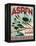 Travel Poster - Aspen-The Saturday Evening Post-Framed Premier Image Canvas